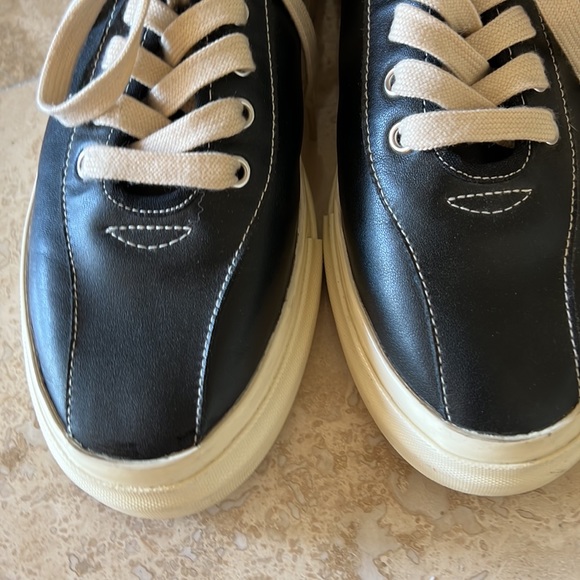 Stepney Working Club Black Dellow Leather Sneaker - Picture 4 of 9